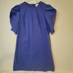 Cinq à Sept Royal Blue Puff Sleeve Dress